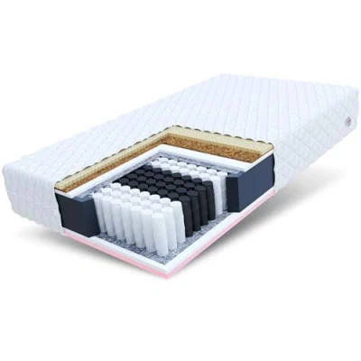 Abbildung von FDM Active MAX Taschenfederkernmatratze 120 x 200 cm 7 Zonen Kokos Matratze Visco Schaum Latex Einlage H2/H3 (Mittelweich/Mittelhart) Höhe 28 Bezug Abnehmbar Waschbar