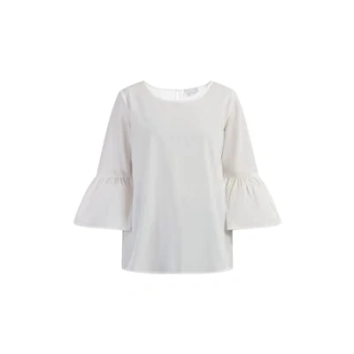 Abbildung von SIDONA Damen Baumwollbluse 25326390 SI01, WOLLWEISS, XXL