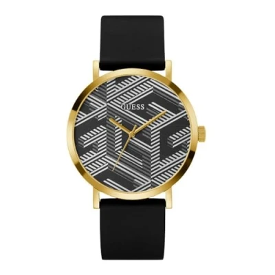 Abbildung von Guess Bossed Uhr Gold coloured, Herren, Größe: One Size, coloured