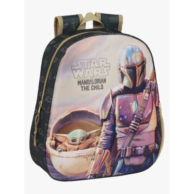 Abbildung von Star Wars 3D Kinder Rucksack 8.5L The Mandalorian, Schwarz/Sand