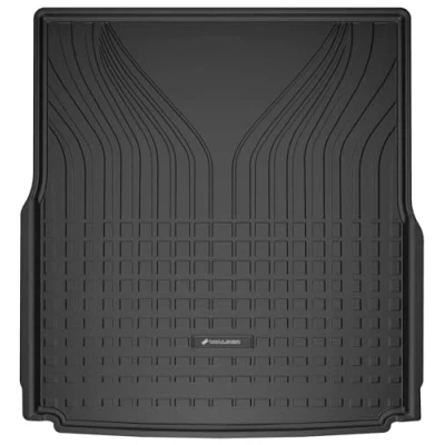 Abbildung von WALSER Premium Kofferraumwanne kompatibel mit VW Passat Alltrack B8/B8 Variant (3G5, CB5) 2014 Heute, 100% passgenaue Kofferraum Schutzmatte Made in EU, robuste Antirutschmatte Auto