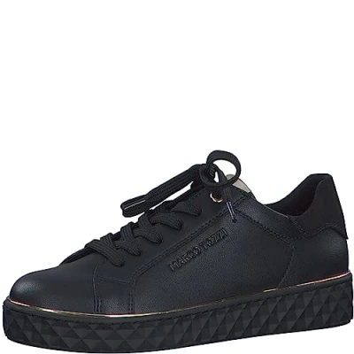 Abbildung von Marco Tozzi Sneaker low, Damen, Größe: 37, Black/gold Schuhe