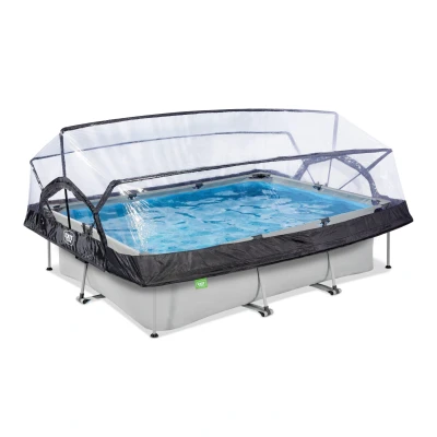 Abbildung von EXIT Pool mit Abdeckung 300x200cm Soft Grey