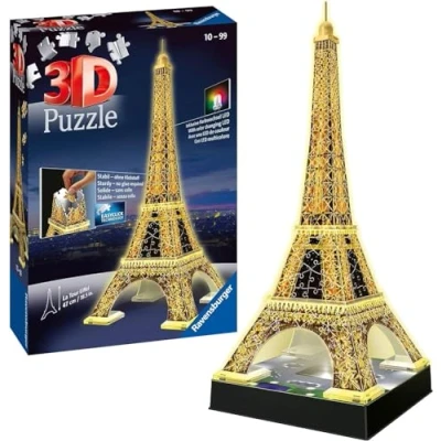 Abbildung von Ravensburger Eiffelturm bei Nacht Puzzle für Kinder, Größe: One Size, Multicoloured