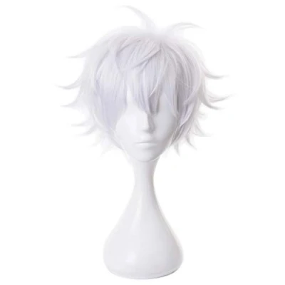Abbildung von HIROAKIYA Satoru Gojo Wig, Cosplay Wig with Cap, Length approx.32cm