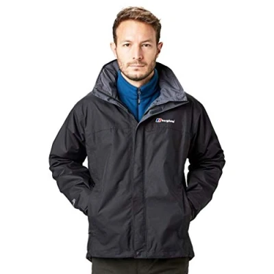Abbildung von Berghaus Herren Regenjacke Rg Alpha Jacket Wasserdichte Jacke, Schwarz, L