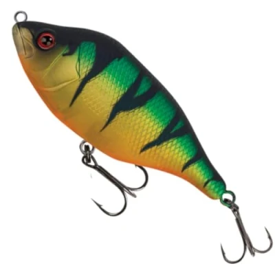 Abbildung von Fox Rage Hitcher Jerk &amp; Twitch Lipless 8cm 20gr Sinking 0 2,1m UV Original Perch (mit Rassel) Jerkbait