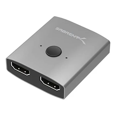 Abbildung von SABRENT HDMI Splitter 2 Port Unterstützt 4K@60Hz Aluminium Bidirektional Switch (DA HSW2)