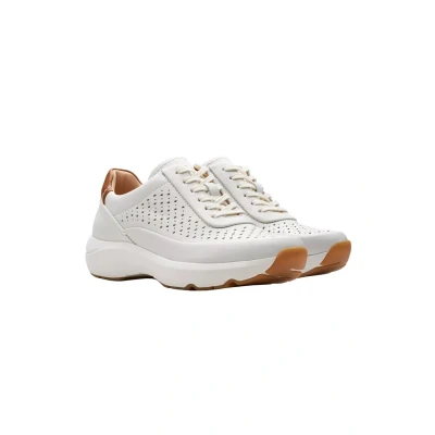 Abbildung von Clarks Damen Tivoli Grace Sneaker, Off White Lea, 36 EU