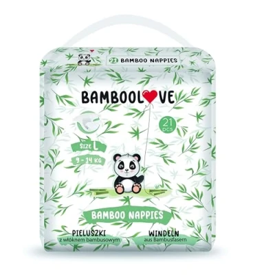 Abbildung von Bamboolove Windeln mit Bambusfaser, Größe XL, 1218 kg, 20 Stück