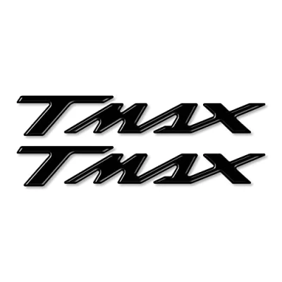 Abbildung von labelbike 2 3D Harz Aufkleber Tmax Schriftzüge Schriftzug für Motorroller kompatibel mit Yamaha T Max 500 530 560 bis 2021