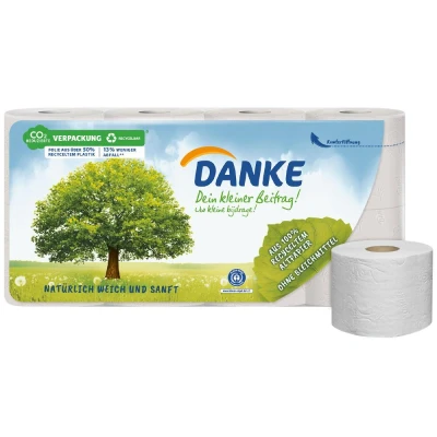 Abbildung von Danke Toilettenpapier Toilettenpapier, (8 x 150 Blatt) 3 lagig (1 St)