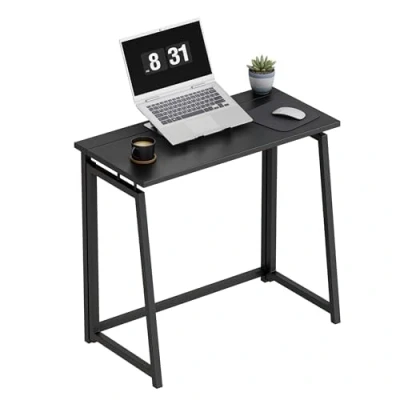 Abbildung von MARK ADLER Leader 1.5 Black Industrial Klapptisch Faltbar Tisch Schreibtisch Platzsparendem 80 x 40 cm Stahlkonstruktion Homeoffice Büro Arbeitsplatte aus Holzwerkstoffen Schwarz
