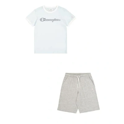Abbildung von Champion Graphic CREW NECK WITH Large Print SET Trainingsanzug für Kinder, Größe: 114/119, Blue
