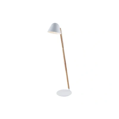 Abbildung von Lindby Stehlampe Tetja, Leuchtmittel nicht inklusive, Skandinavisch, Metall, Holz, weiß, holz hell, 1 flammig, E27