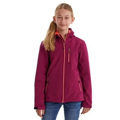Abbildung von Killtec Mädchen Softshelljacke Softshell Jacke mit Kapuze Girls wasserabweisend 00489 dunkelpflaume 128