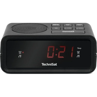 Abbildung von TechniSat DIGICLOCK 2 DAB+ Radiowecker (Dab, UKW, Zwei Wecker, Weckfunktion, LCD Display mit Einstellbarer Hintergrundbeleuchtung, Uhrzeit und Datum) schwarz