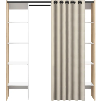 Abbildung von TemaHome Kleiderschrank &quot;TOM&quot;, Ausziehbarer auf 185,3 cm