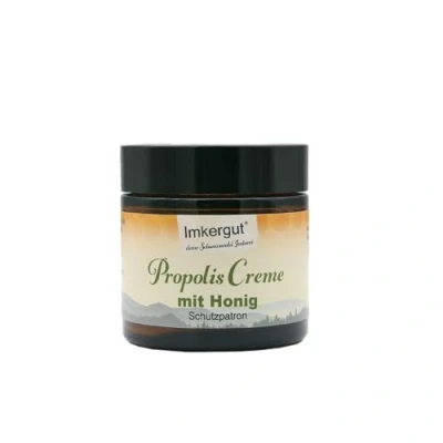 Abbildung von Propolis Creme Gesicht, 100% Natur, pflegende Gesichtscreme mit Honig, 50ml Tiegel, Imkergut