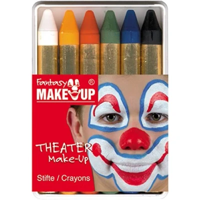 Abbildung von Kreul 37050 Schminkstifte Fantasy Make Up, 6 Stifte, Schminkfarben, Gesichts und Körperbemalung