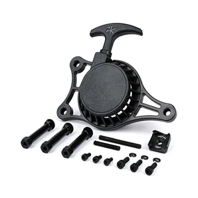 Abbildung von BGM Seilzugstarter Set CNC schwarz kompatibel für Piaggio Ciao, Bravo, Si, Boxer, Super Bravo