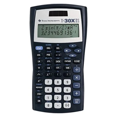 Abbildung von Texas Instruments Taschenrechner TI 30X IIS, Neu Modell: Solar und batteriebetrieben, Zweizeiliger, Wissenschaft