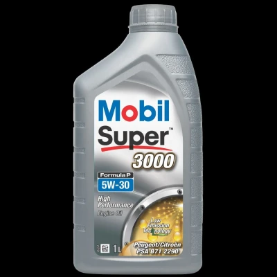 Abbildung von Mobil Super 3000 Formula P 5W 30 1l Motoröl 151196 HYUNDAI: i20 II Schrägheck, i30 ix35, PEUGEOT: 407 Limousine, 206 Schrägheck
