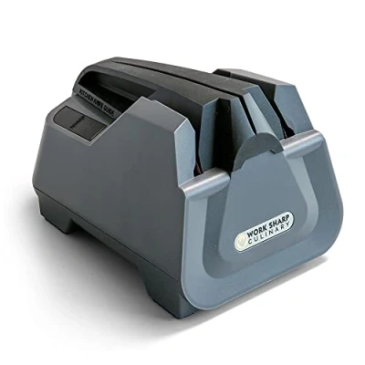 Abbildung von WORK SHARP® Guided Sharpening Upgrade Kit Profi Erweiterungs Set mit Messer Schleifsteinen Körnung 220, 800 &amp; Leder inkl. Abzieh Paste Winkel Hilfe 25