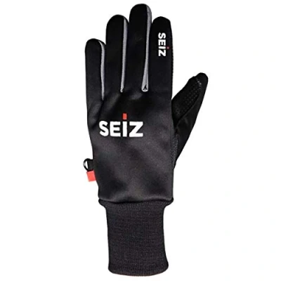 Abbildung von SEiZ Unisex Erwachsene Handschuhe, Schwarz, 2