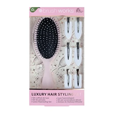 Abbildung von Brushworks Luxuriöses Haarstyling Set in Pink