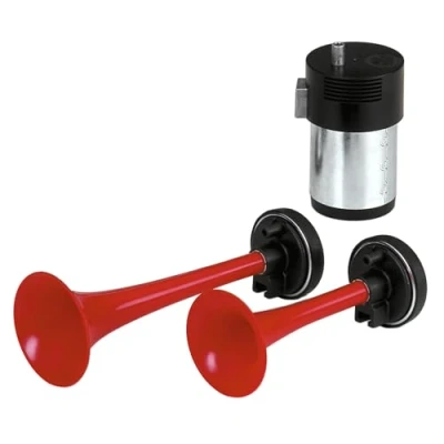 Abbildung von CARPOINT 0524701 Fanfare 12 H 735Hz ± 5%, L 600Hz 5% 117 Zweiklang Tiefton, Hochton elektrisch pneumatisch 240