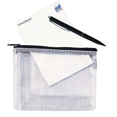 Abbildung von Hetzel Dokumententasche Mash Bag A6 farblos/schwarz