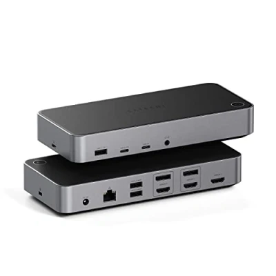 Abbildung von Satechi Triple 4K Display Docking Station grey ST D4KTM EU