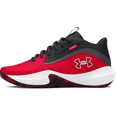 Abbildung von Under Armour Court Performance Lockdown Basketballschuh, Größe: 40, Red Leder/synthetik