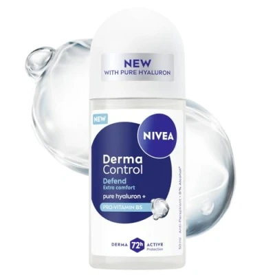 Abbildung von NIVEA Derma Control Defend Damen Antitranspirant 72h Kugel Schutz Hyaluronsäure 50ml