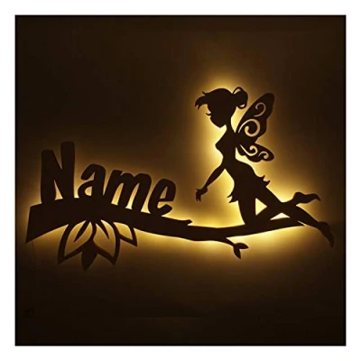 Abbildung von Feen Geschenke Mädchen Kinder Zimmer Fee Ast Zweig Lampe mit Namen Geburtstagsgeschenke Weihnachten