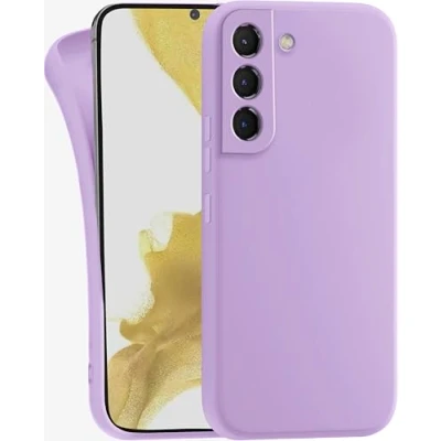 Abbildung von MyGadget Hülle für Samsung Galaxy S22 Plus robuste Silikon Schutzhülle TPU Case Slim Silikonhülle Back Cover Kratzfest Handyhülle Matt Lila