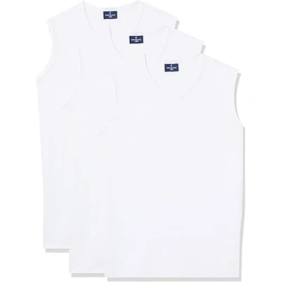 Abbildung von Navigare Herren 575 (Pacco Da 3) Unterhemd, Weiß, L (3er Pack)