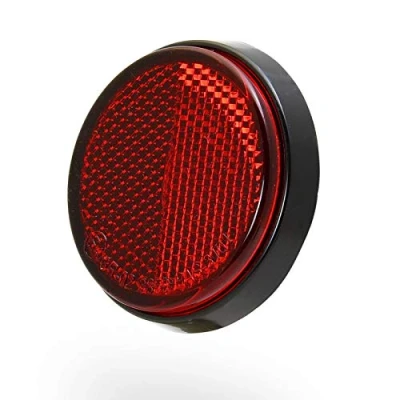 Abbildung von Dock66 Motorcycle Parts rund rot 60 mm Rückstrahler Katzenauge E geprüft