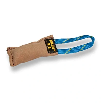 Abbildung von Julius K9 Dummy Leder 10x2,5 außen genäht 1 Griff Arsch.