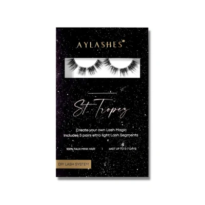 Abbildung von Aylashes maxi BOX 5 PAAR Künstliche Wimpern St tropez schwarz, Damen, Größe: One Size, schwarz