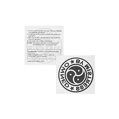 Abbildung von 10 x OWNED BY MISTRESS Tattoo Schriftzug und Symbole in schwarz Sexy Kinky Fetisch (10)