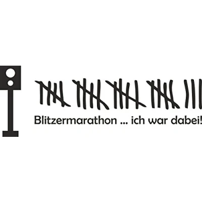 Abbildung von carstyling XXL Aufkleber Blitzermarathon .. ich war dabei! 190 x 70 mm
