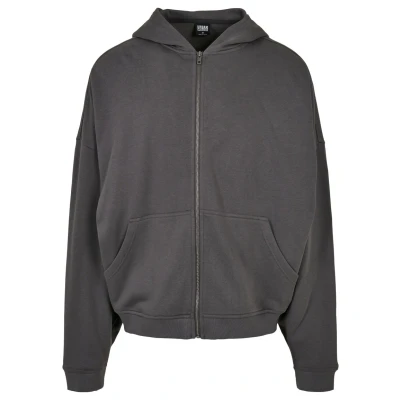 Abbildung von Urban Classics 90&#039;S ZIP Sweatjacke, Herren, Größe: 4XL, Darkshadow