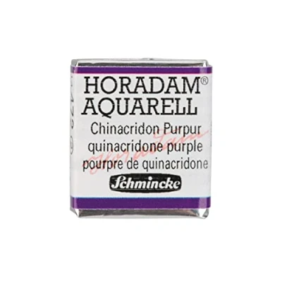 Abbildung von Schmincke HORADAM® AQUARELL feinste Künstler Aquarellfarben, 472 Chinacridon Purpur, 14 044, 1/2 Näpfchen