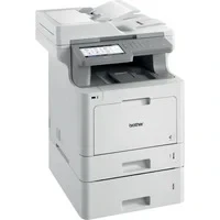 Abbildung von Brother MFC L9570CDWT Professionelles 4 in 1 Farblaser Multifunktionsgerät (31 Seiten/Min., Drucker, Scanner, Kopierer, Fax, 2400 x 600 dpi) weiß/grau