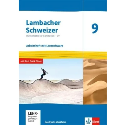 Abbildung von Lambacher Schweizer Mathematik 9 G9. Ausgabe Nordrhein Westfalen: Arbeitsheft mit Lösungen und Mediensammlung Klasse (Lambacher für Westfalen ab 2019)