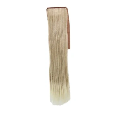 Abbildung von WIG ME UP YZF TS18 24BT613 Haarteil, Zopf schmal Seitenzopf Cosplay Gold Hell Blond Mix glatt 18inch/ 45cm Band Haar Klammer Haarverlängerung