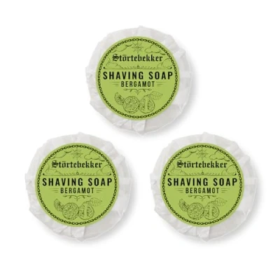 Abbildung von Störtebekker® Premium Rasierseife Bergamotte 70g x 3 Handgefertigte Seife für ergiebigen Rasierschaum Perfekt die Rasur mit Rasierhobel &amp; Rasiermesser Vegane Damen Herren