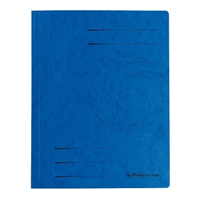 Abbildung von herlitz 10902880 Schnellhefter A4 &quot;Quality&quot;, blau, kaufmännische und Behördenheftung, 25 Stück
